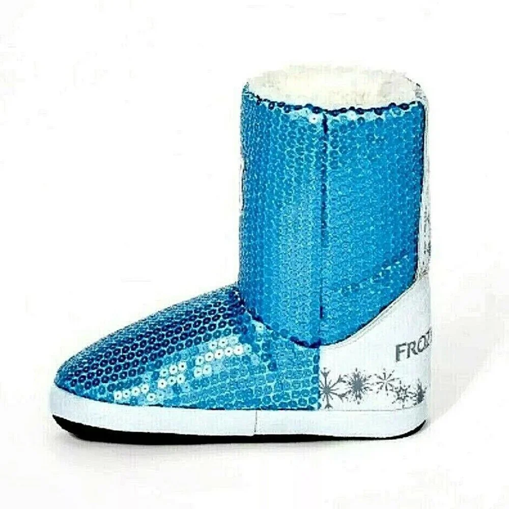 Disney Frozen 2 Sequin Winter Booties Slippers